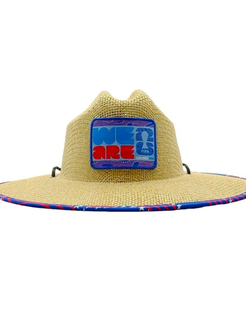 FIFA World Cup '26 USA Straw Hat Adjustable Soccer Fan Sun Hat NWT 🆕